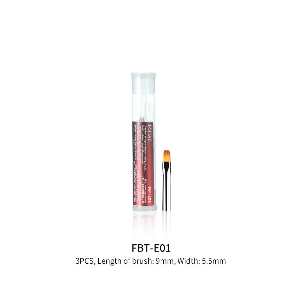 DSPIAE Flat Paint Brush Tips 3pcs Type I FBT-E01