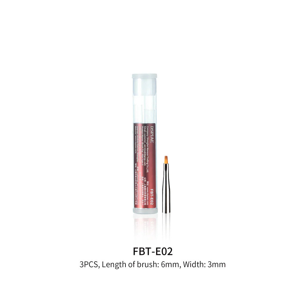 DSPIAE Flat Paint Brush Tips 3pcs Type II FBT-E02