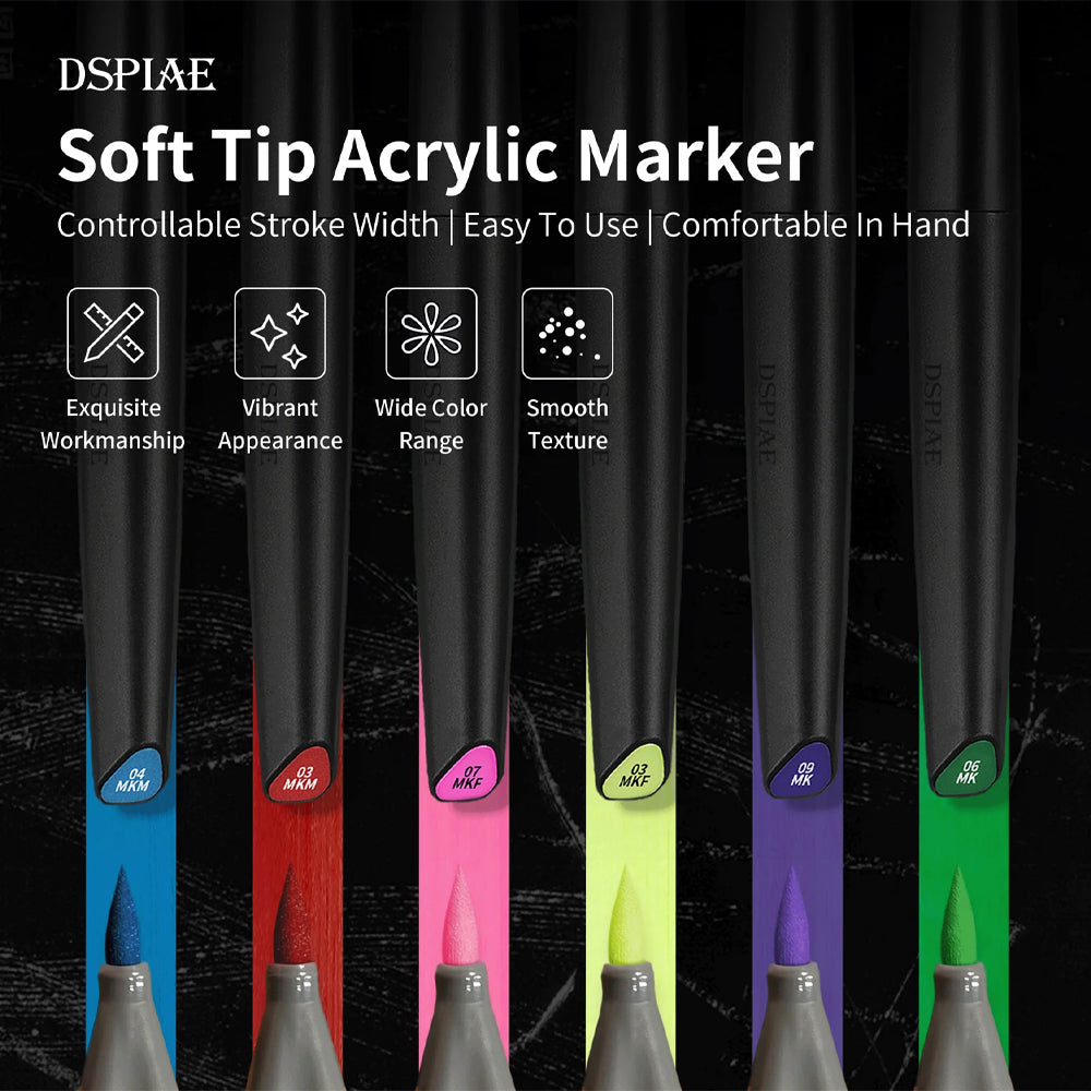 DSPIAE Acrylic Paint Marker - Mecha Grey MK-08