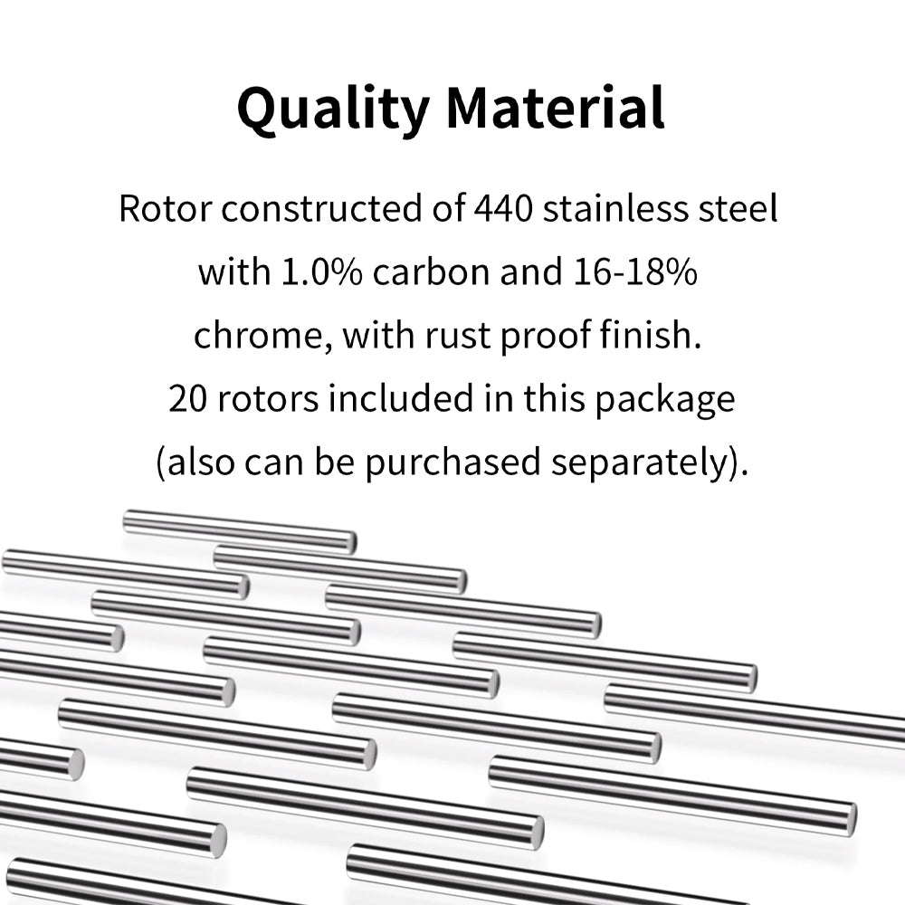 DSPIAE Stainless Steel Stirring Rods for MS-01 Paint Stirrer (10x) MS-R18
