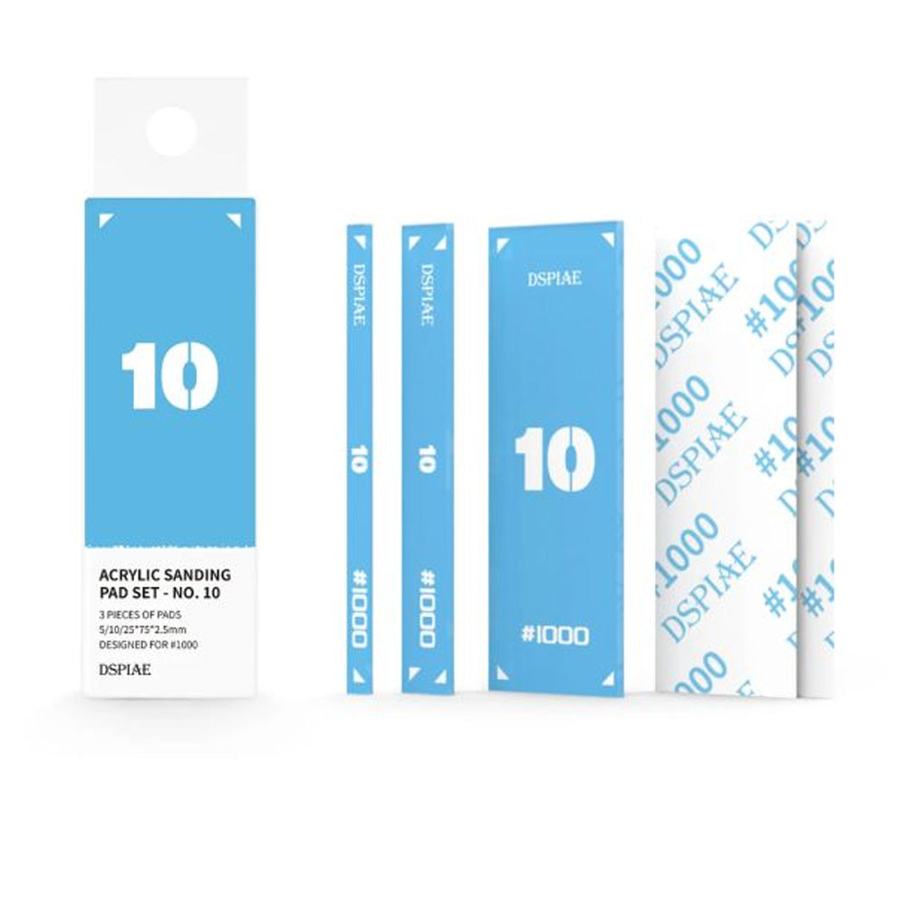 DSPIAE #1000 Acrylic Sanding Pad Set Light Blue PT-SP10