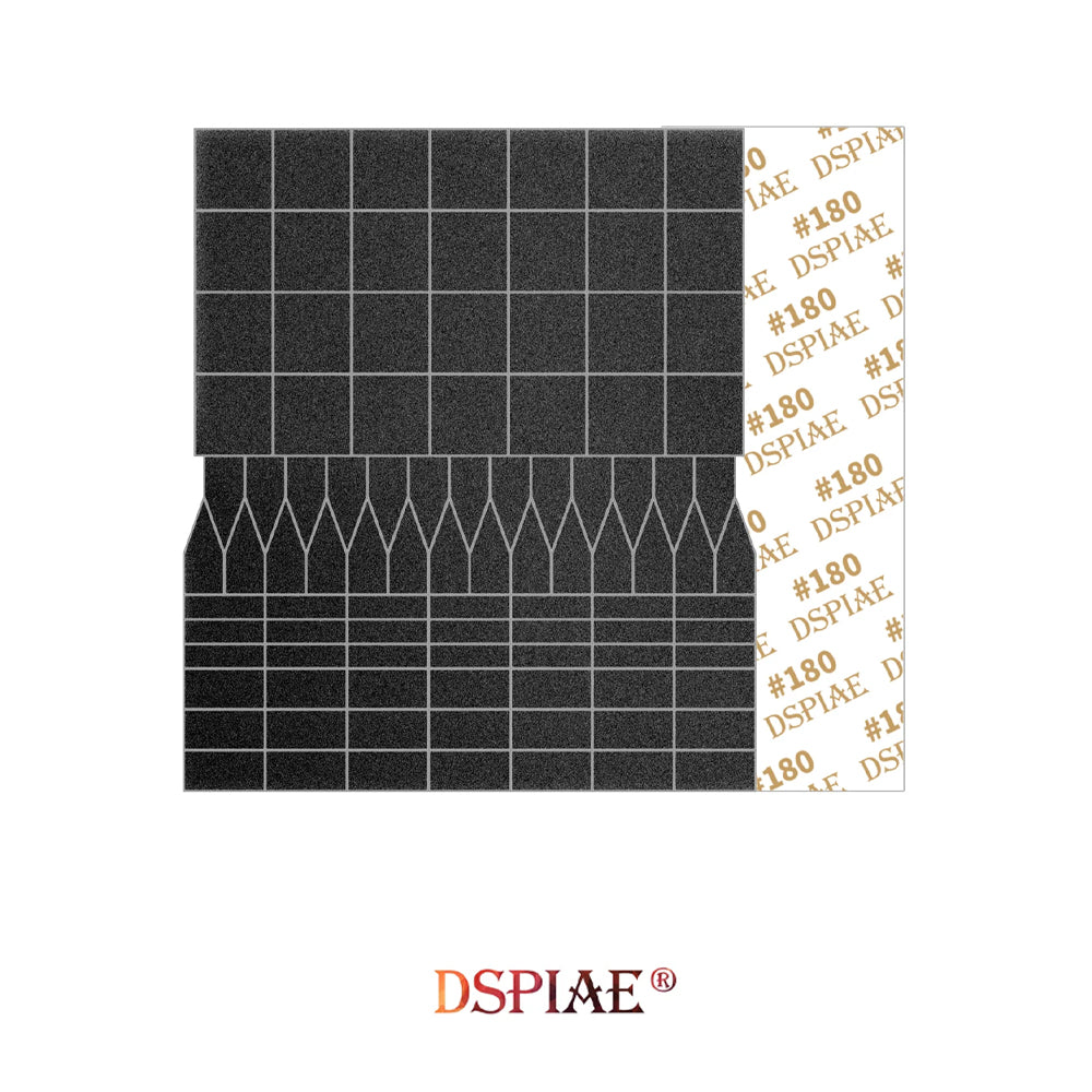 DSPIAE #180 Sandpaper for ES-A Flat Sanding Heads (5 Sheets) SP-ES01