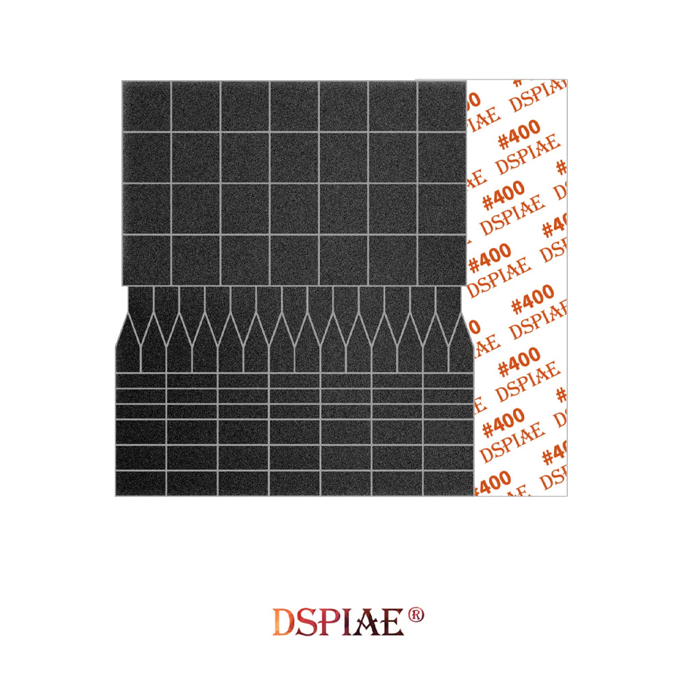 DSPIAE #400 Sandpaper for ES-A Flat Sanding Heads (5 Sheets) SP-ES04