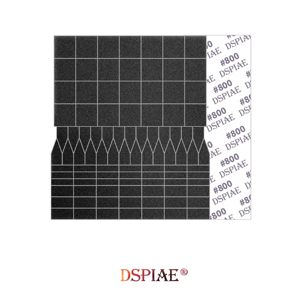 DSPIAE #800 Sandpaper for ES-A Flat Sanding Heads (5 Sheets) SP-ES08