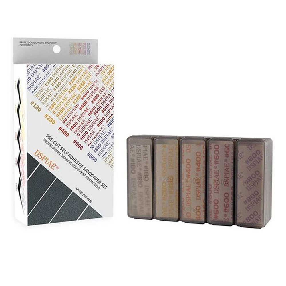 DSPIAE Coarse Grit Adhesive Sandpaper Set #180-#800 (100pc) SP-S01