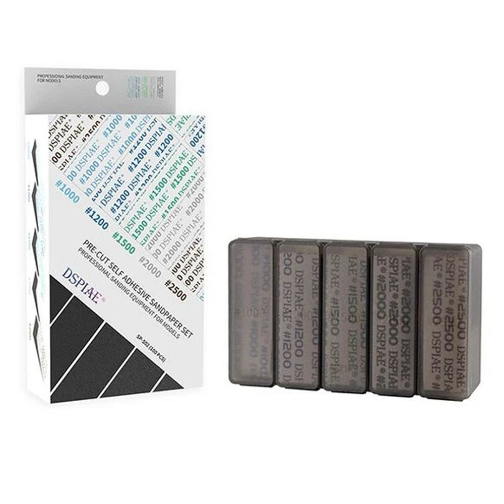 DSPIAE Fine Grit Adhesive Sandpaper Set #1000-#2500 (100pc) SP-S02