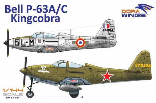 Dora Wings 144-01 Bell P-39A/C Kingcobra 1:144 Aircraft Model Kit