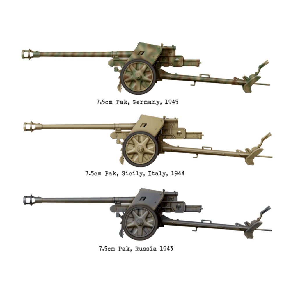 Das Werk 16020 German 7.5cm Pak40 (Mid/Late) 2-in-1 1:16 Model Kit