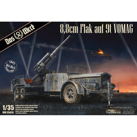 Das Werk 35024 8.8cm Flak auf 9t VOMAG 1:35 Model Kit