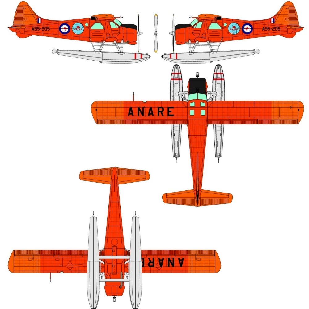 Dora Wings 48060 DHC-2 Beaver Float Plane 1:48 Model Kit