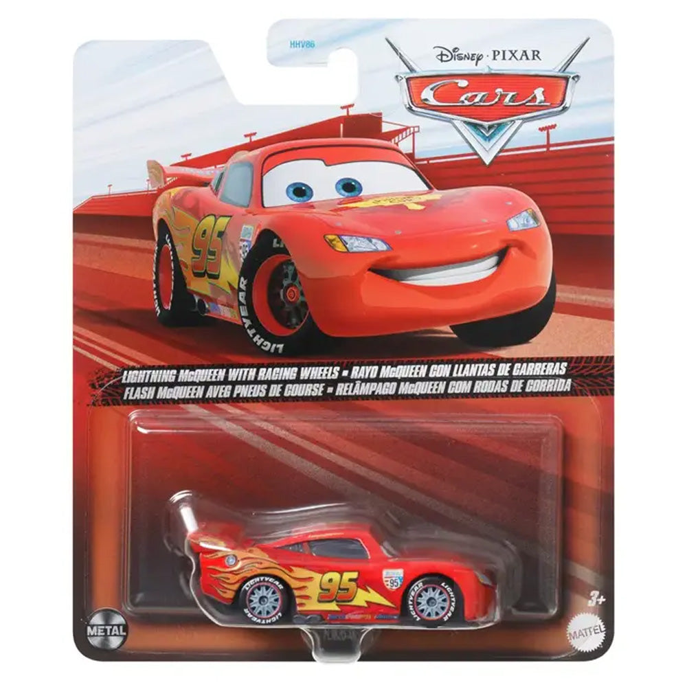Disney Pixar Cars: Lightning McQueen w/Racing Wheels Diecast Car FLM20