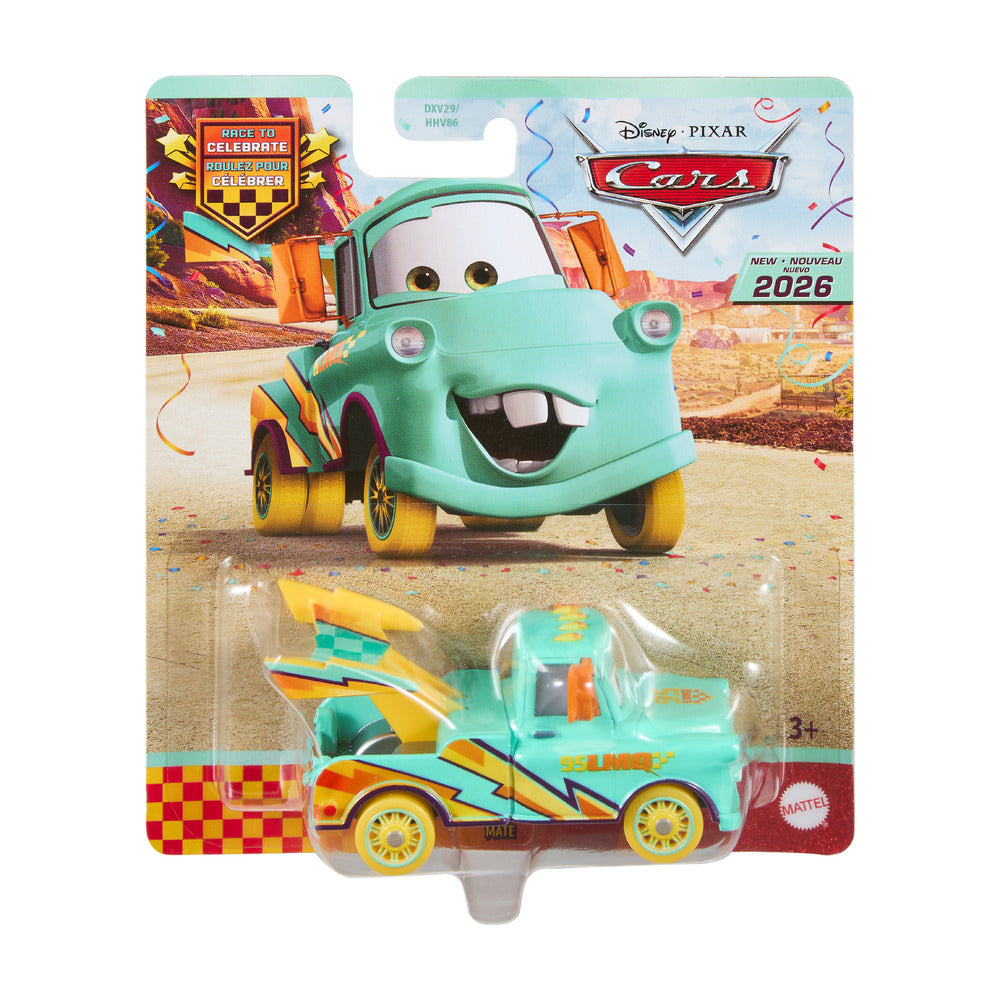 Disney Pixar Cars Race to Celebrate Mater Diecast Car JJW66