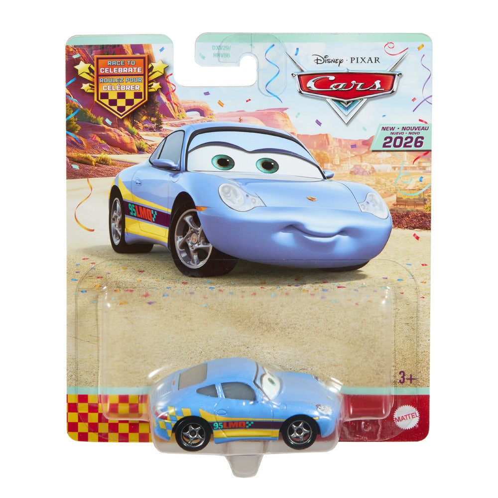 Disney Pixar Cars Race to Celebrate Sally Diecast Car JJW79