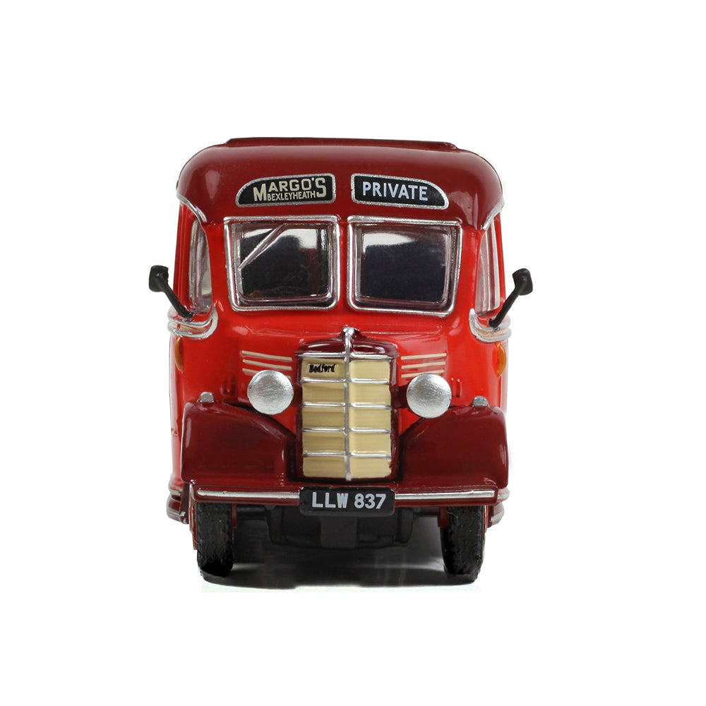 EFE E20141 Bedford OB Coach LLW837 Margo's of Bexleyheath 1:76 Diecast