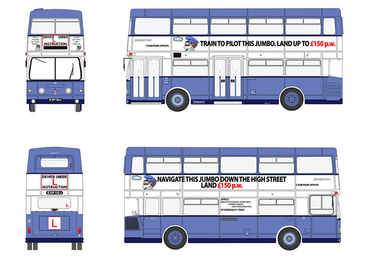 EFE E43005 Daimler Fleetline DMS Brighton Corporation 91 Driver Trainer 1:76