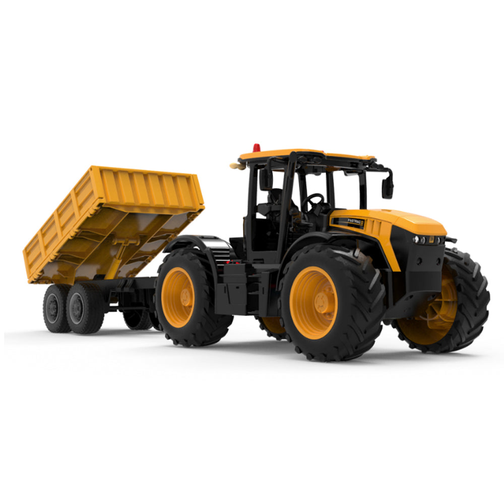 Double Eagle JCB Fastrac Tractor with Tipping Trailer 1:24 RC Toy E683-003
