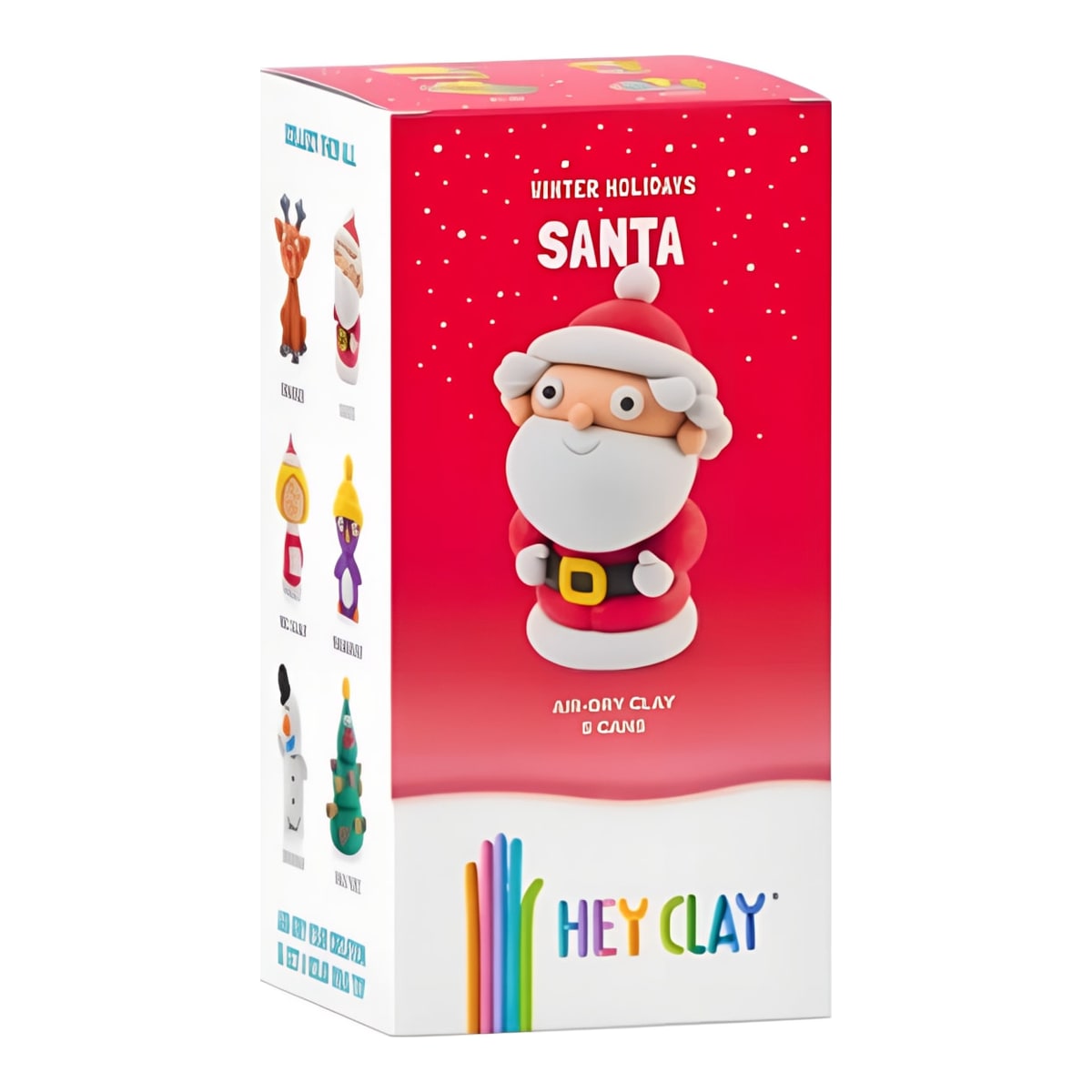Hey Clay Winter Holidays Santa 5-Can Set E73837ED