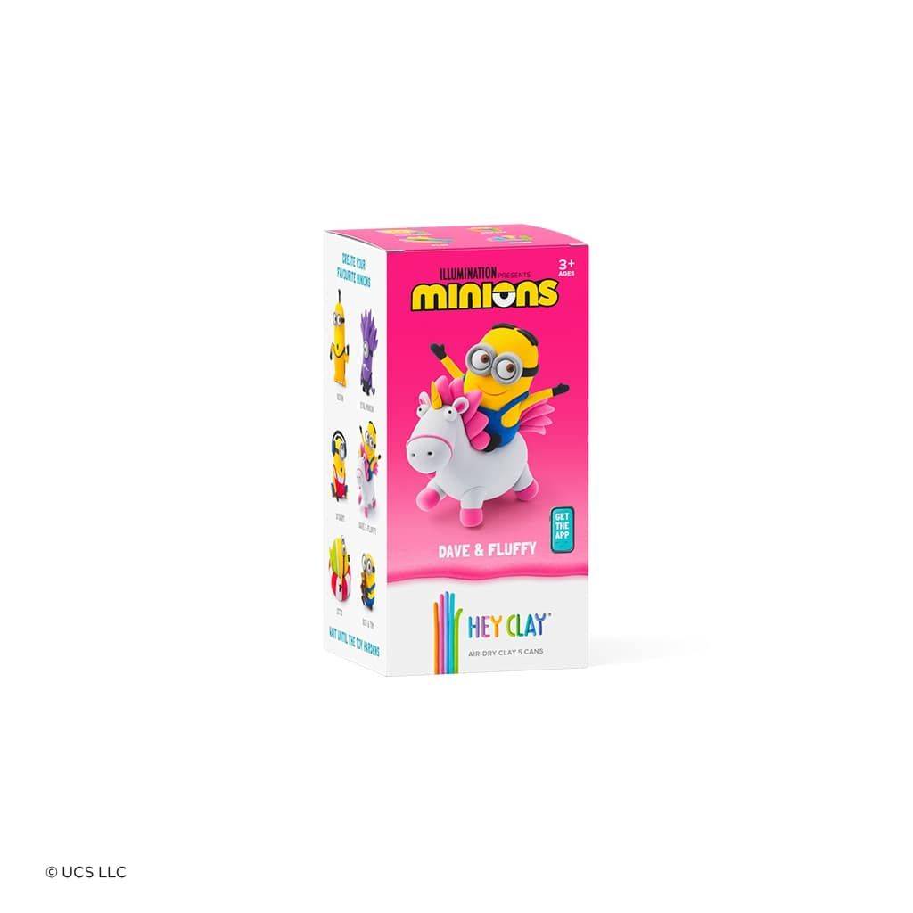 Hey Clay Minions Dave & Fluffy 5 Can Medium Set Air-Dry Clay E73959