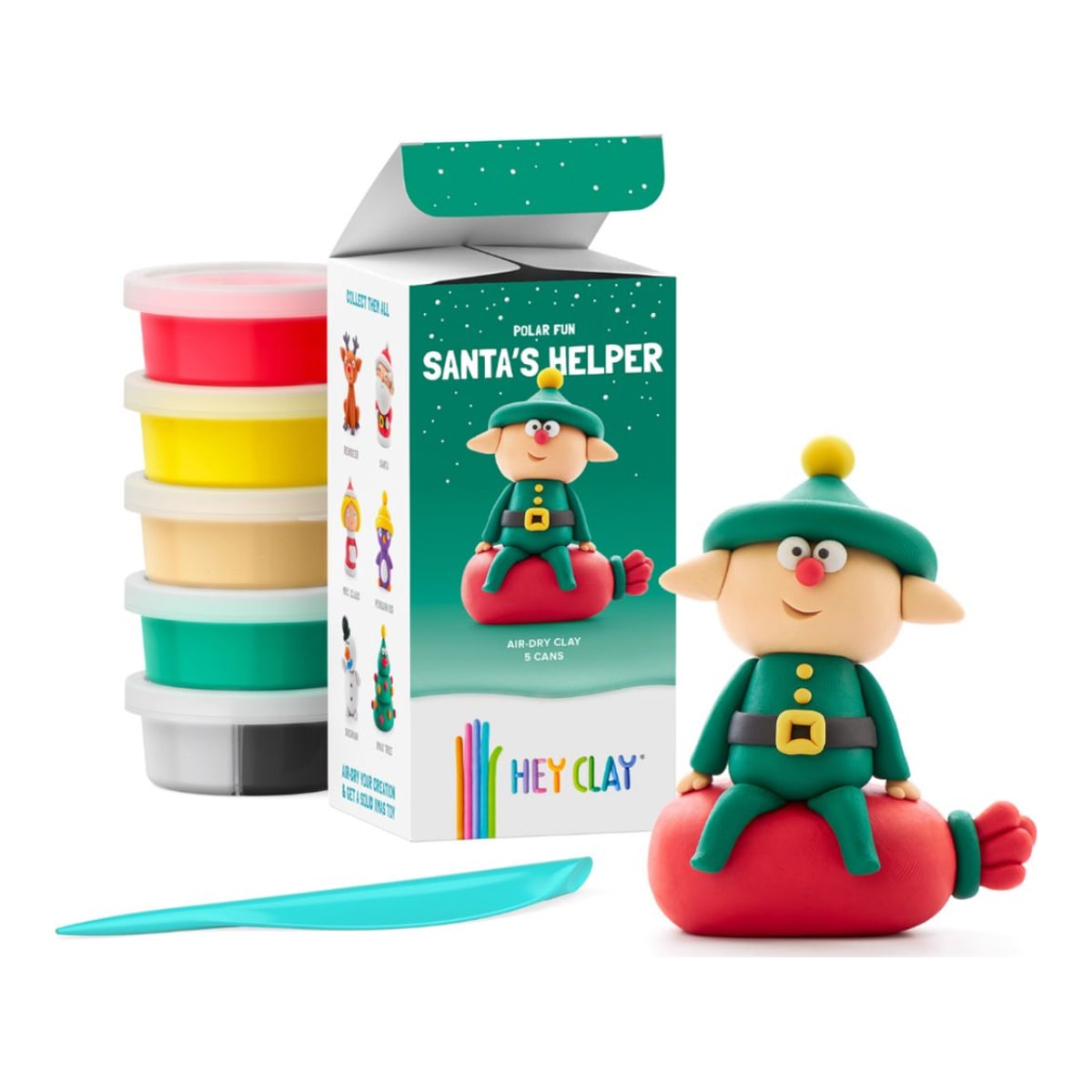 Hey Clay Winter Holidays Santa's Helper E74064ML - image 3