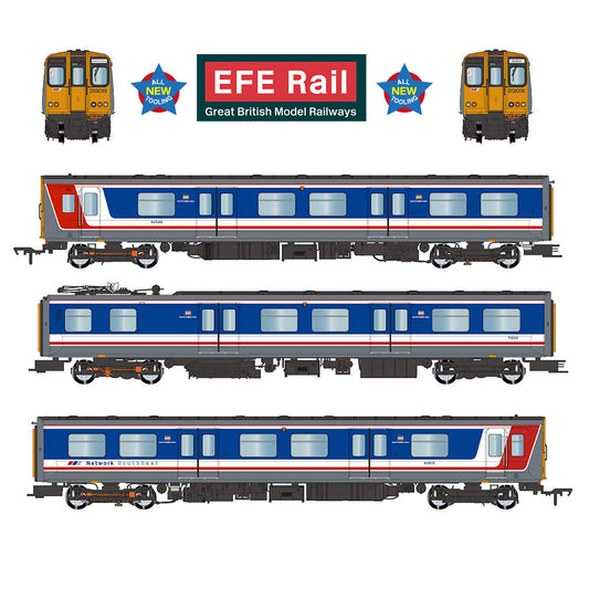 EFE Rail E81003 Class 313 3-Car EMU 313018 BR Network SouthEast OO Gauge