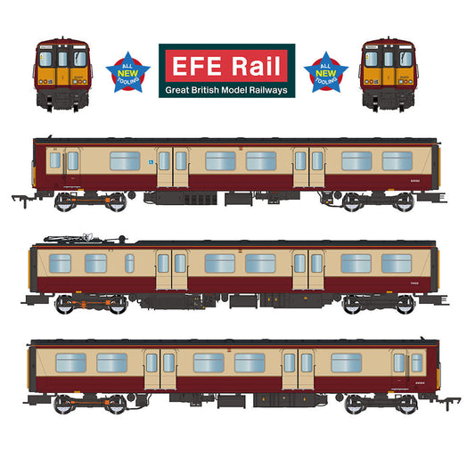 EFE Rail E81011 Class 314 3-Car EMU 314201 Strathclyde PTA Carmine & Cream OO