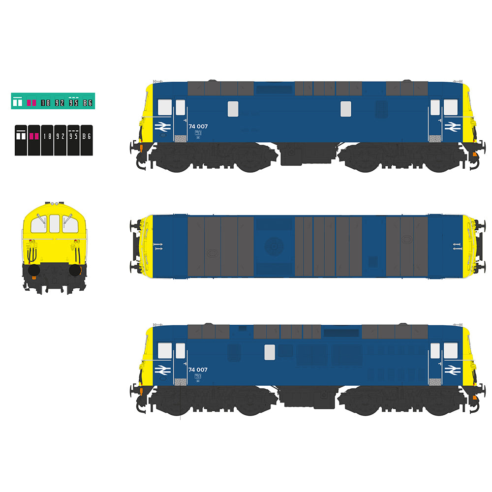 EFE Rail E82008 Class 74 Electro-Diesel 74007 BR Blue OO Gauge