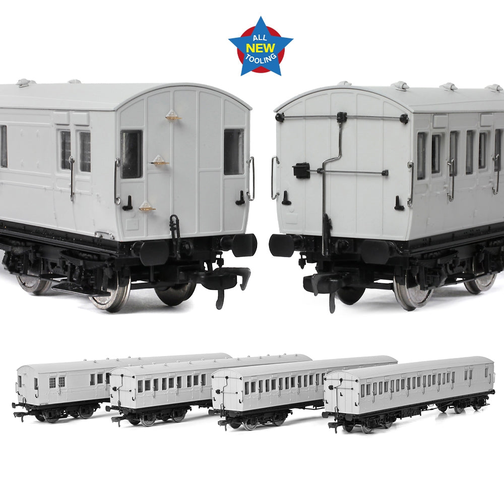 EFE Rail E86023 LBSCR 54ft 'Isle of Wight' 4-Coach Pack BR Crimson OO Gauge