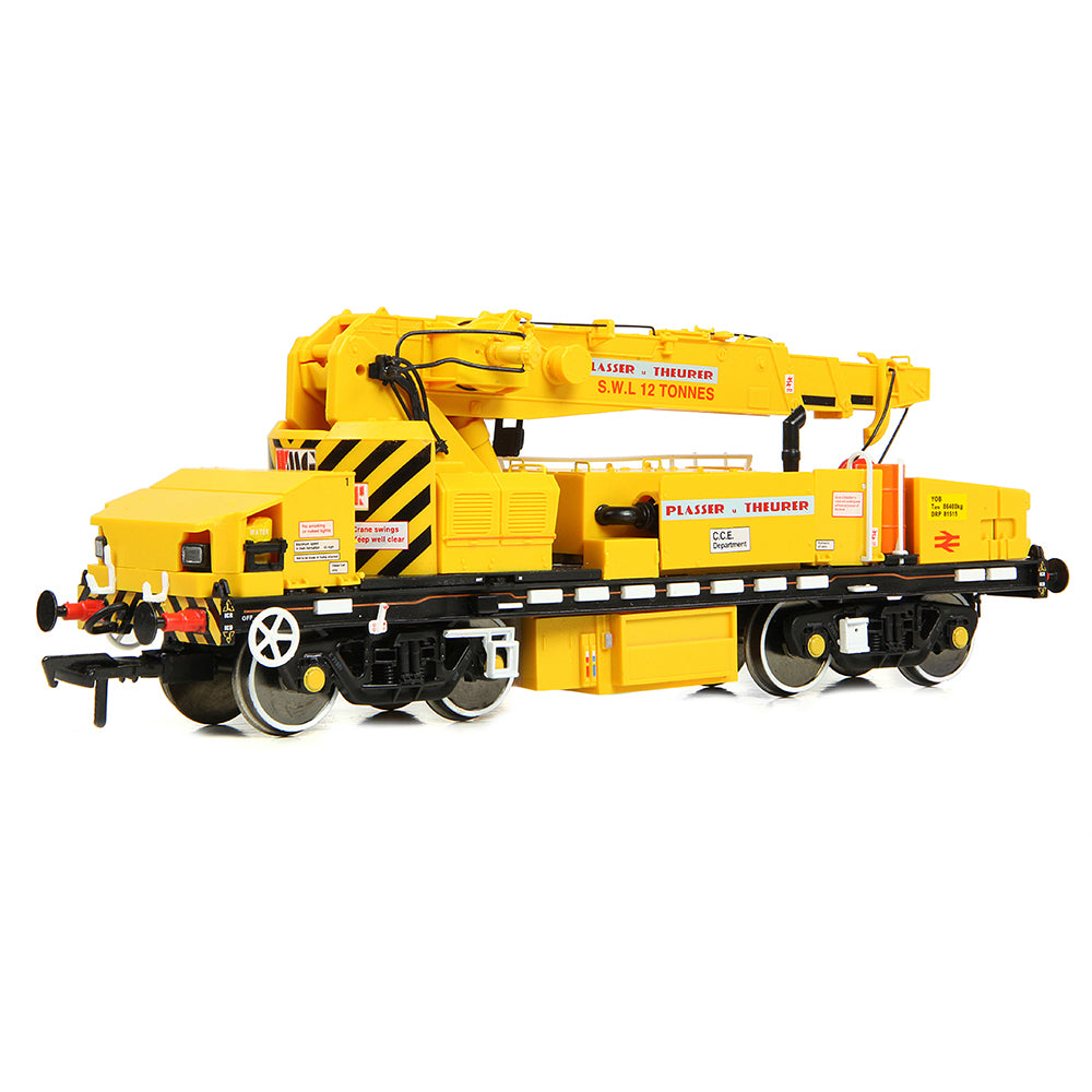EFE Rail E87108 Plasser 12T YOB Diesel-Hydraulic Crane DRP81515 BR Dept. Yellow
