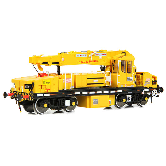 EFE Rail E87108 Plasser 12T YOB Diesel-Hydraulic Crane DRP81515 BR Dept. Yellow
