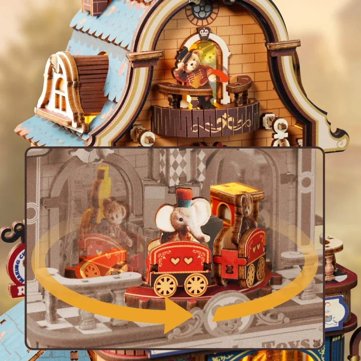 ROKR Happyduke Toys 3D Wooden Puzzle Model Kit EAM01