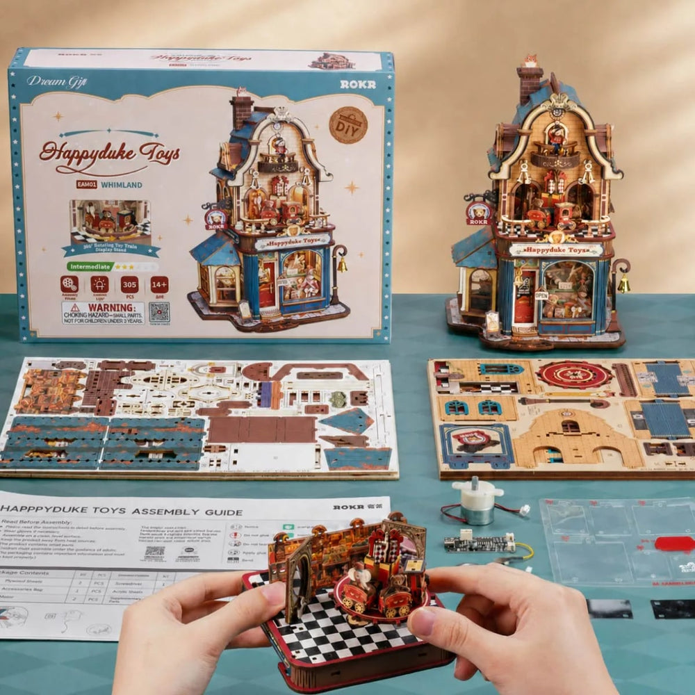 ROKR Happyduke Toys 3D Wooden Puzzle Model Kit EAM01