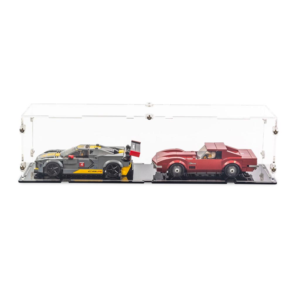 iDisplayit Acrylic Display Case For 2x LEGO Speed Champions Cars