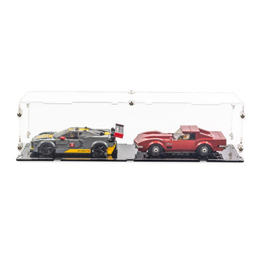 iDisplayit Acrylic Display Case For 2x LEGO Speed Champions Cars