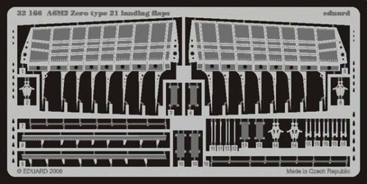 Eduard 32166 Etched Aircraft Detailling Set 1:32 Mitsubishi A6M2 'Zero' type 21