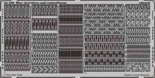 Eduard 32230 Etched Aircraft Detailling Set 1:32 Wire stretchers and control hor