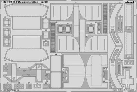Eduard 32780 Etched Aircraft Detailling Set 1:32 Boeing B-17G Flying Fortress wa