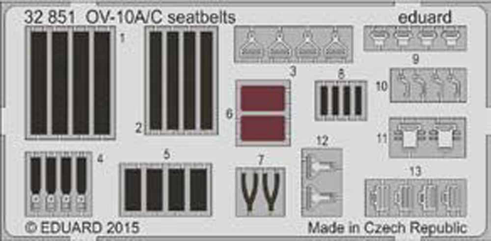 Eduard 32851 Etched Aircraft Detailling Set 1:32 North-American/Rockwell OV-10A/