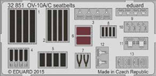 Eduard 32851 Etched Aircraft Detailling Set 1:32 North-American/Rockwell OV-10A/