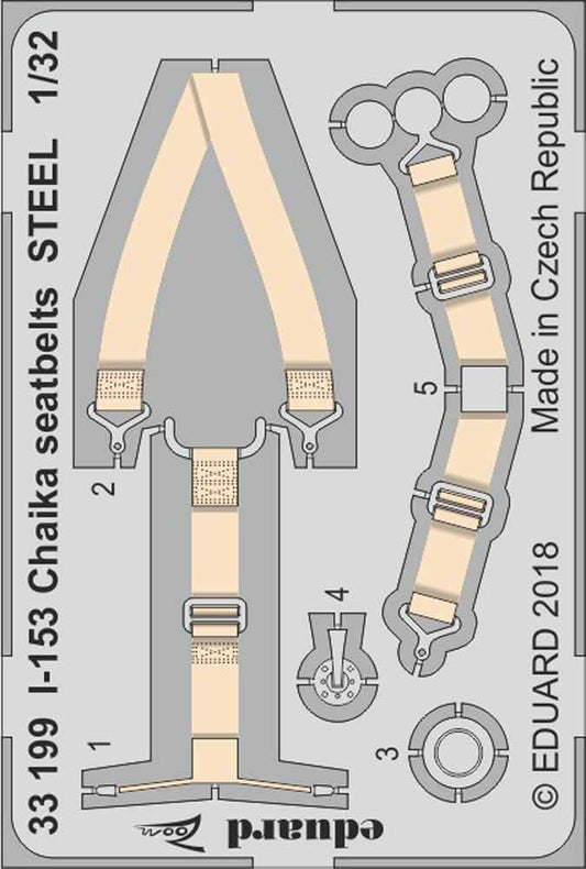 Eduard 33199 Etched Aircraft Detailling Set 1:32 Polikarpov I-153 Chaika seatbel