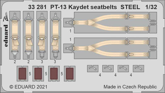 Eduard 33281 Etched Aircraft Detailling Set 1:32 Stearman PT-13/N2S-2/5 Kaydet s
