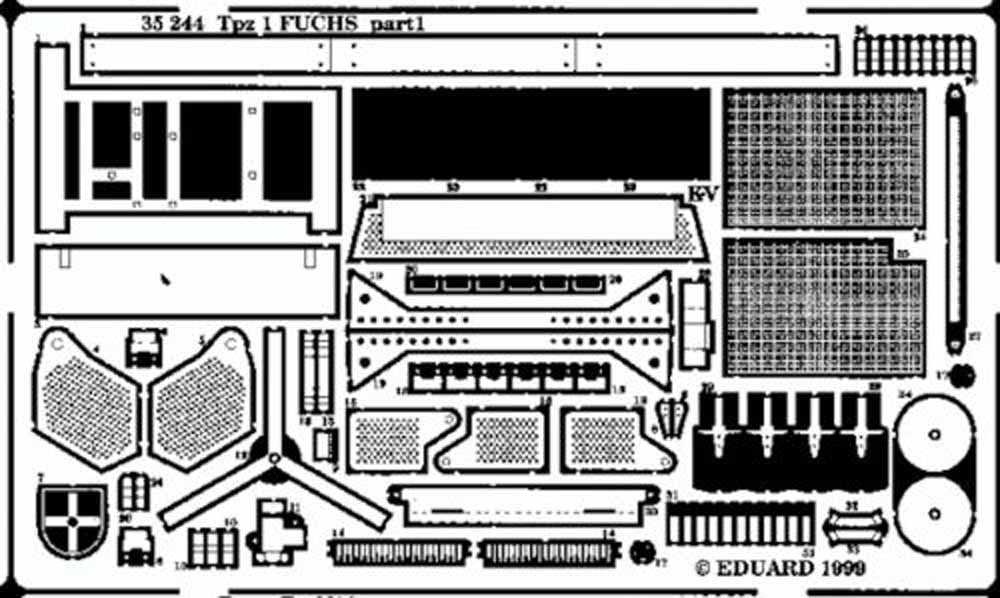 Eduard 35244 1:35 Etched Detailing Set for Revell Kits Tpz 1 Fuchs