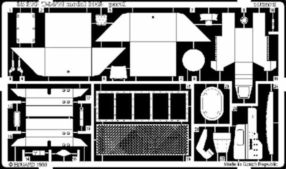 Eduard 35270 1:35 Etched Detailing Set for Zvezda Kits Soviet T-34/76 1942
