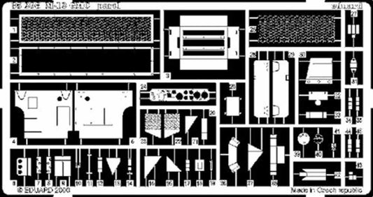 Eduard 35298 1:35 Etched Detailing Set for Academy Kits M12 GMC