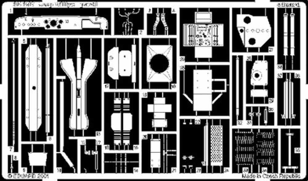 Eduard 35347 1:35 Etched Detailing Set for Tamiya Kits Willys Jeep
