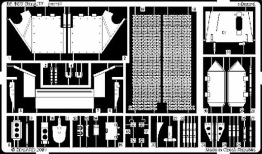 Eduard 35357 1:35 Etched Detailing Set for Tamiya Kits Sturmgeschutz/StuG.IV
