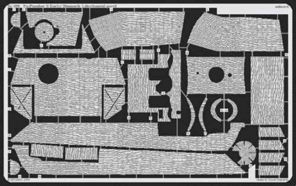 Eduard 35393 1:35 Etched Detailing Set for Tamiya Kits Zimmerit Pz.Kpfw.V Panthe