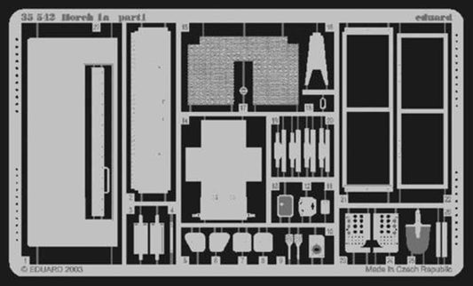 Eduard 35542 1:35 Etched Detailing Set for Tamiya Horch 1a