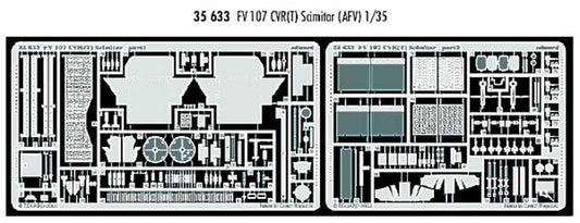 Eduard 35633 1:35 Etched Detailing Set for AFV Club Kits CVR T FV107 Scimitar