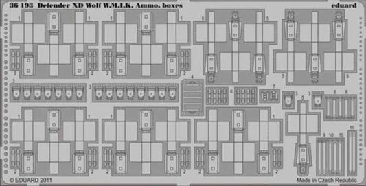 Eduard 36193 1:35 Etched Detailing Set for Hobby Boss Kits Defender XD Wolf W.M.