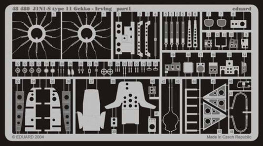 Eduard 48480 Etched Aircraft Detailling Set 1:48 Nakajima J1N1-Sa type 11 Gekko